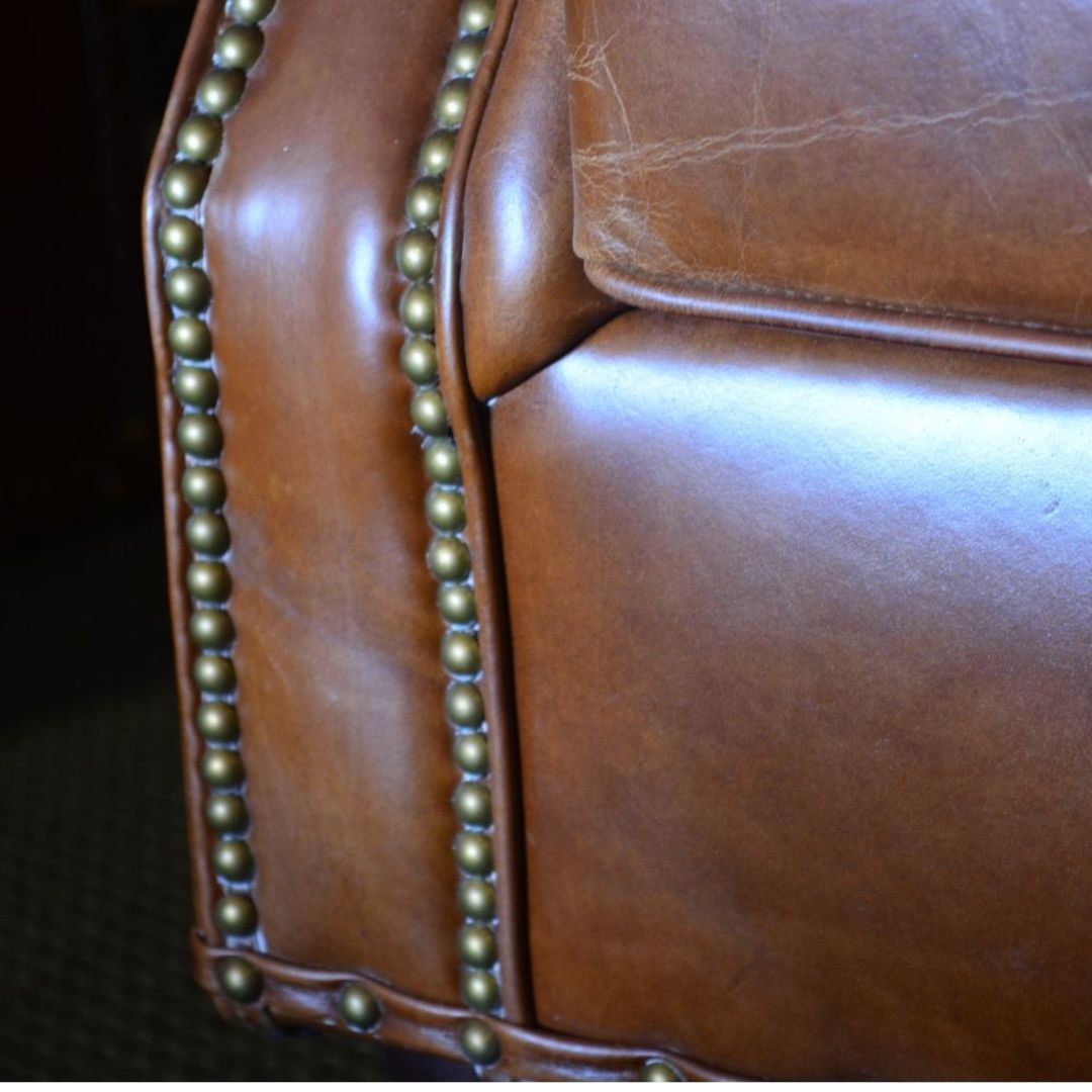 Churchill Aged Full Grain Leather Chair image 8